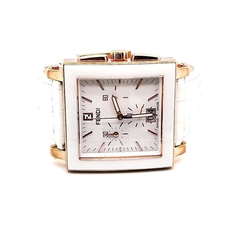 fendi ceramic quadro watch|Used Fendi Watches .